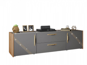 ТВ-тумба Монако графит 180х45х48