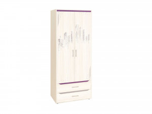 Шкаф для одежды с полками и штангой Мегаполис 55.01.1