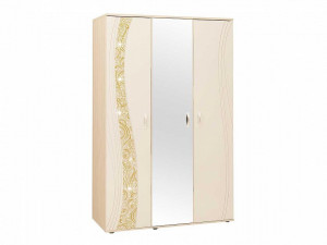 Шкаф распашной 3-х створчатый с зеркалом Соната 98.12 дуб кобург 135х58х225