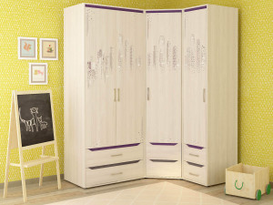 Угловой шкаф в комплекте Мегаполис 7