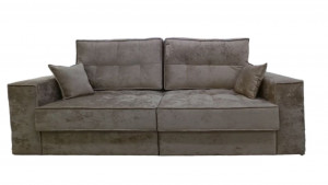 Диван прямой раскладной Комфорт 6/2 бежевый плюш 240см