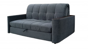 Диван Аккордеон Софа серый велюр