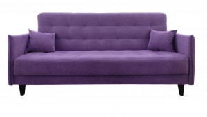 Диван прямой раскладной  Тео фиолетовый 205см