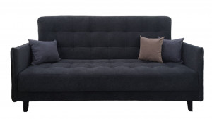 Диван прямой раскладной Тео серый 205см