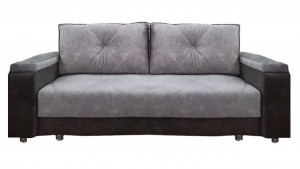 Диван прямой раскладной Комфорт Коричневый  серый 230см