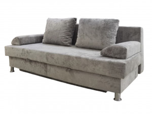 Диван прямой раскладной Куб 200 Бежевый плюш 200 см