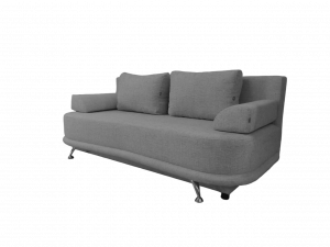 Диван прямой раскладной ППУ Бобби Браун серый 190 см