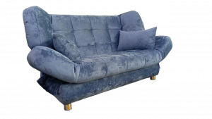 Диван прямой раскладной Клик-Кляк Голубой Плюш 170см