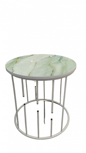 Стол журнальный с фотопечатью Мрамор