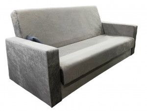 Диван-книжка прямой раскладной ППУ Алекс-К серый 213см