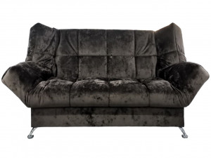 Диван прямой раскладной ППУ Клик-Кляк Коричневый Плюш 180см