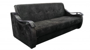 Диван прямой раскладной Милан серый 213 см