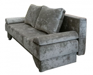 Диван прямой раскладной ППУ Рио 3 Бежевый Плюш 190 см