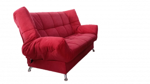 Диван прямой раскладной ППУ Клик-Кляк Красный 180см
