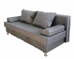 Диван прямой раскладной Еврокнижка Серый 190 см