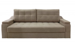 Диван-кроватьпрямой раскладной НПБ Фиеста бежевый велюр 230 см