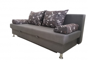 Диван Еврокнижка Прямой Серый