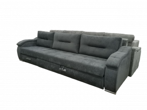 Диван Прямой Комфорт 3 Серый Плюш 320см