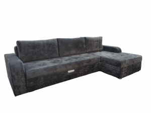 Диван Угловой Комфорт-2 Серый Плюш