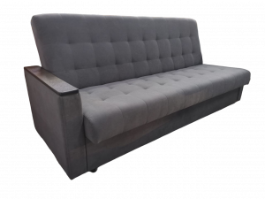 Диван Прямой Книжка Серый Велюр