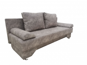 Диван прямой раскладной ППУ Рио 3 Бежевый Велюр 190 см