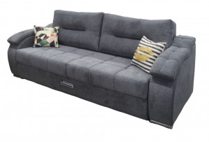 Диван Прямой раскладной Комфорт 3 Серый 240см