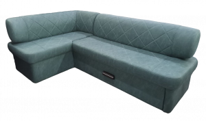 Кухонный угловой раскладной  Фрегат 2 Зеленый 215х100