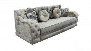 Диван прямой раскладной Элегия без страз бежевый 245 см