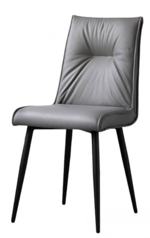 Стул Сенатор серый эко-кожа 50х55х85