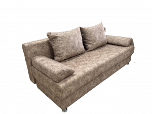 Диван прямой раскладной ППУ Еврокнижка бежевый велюр 190 см