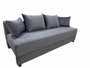 Диван Еврокнижка Прямой Серый ППУ