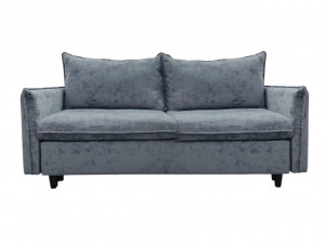 Диван прямой раскладной 23 плюш серый 215см