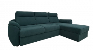 Диван угловой Вегас пружинный блок изумрудный велюр 260х170