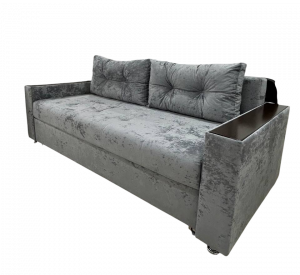 Диван прямой НПБ Атланта 190 Тройная раскладка Серый Плюш 230 см