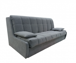 Диван-кровать прямой раскладной ППУ Аризона серый велюр 160см
