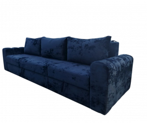 Диван прямой раскладной НПБ Лидер-17 Синий 340х170