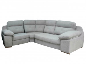 Диван угловой раскладной Элита-2 серый 399х234