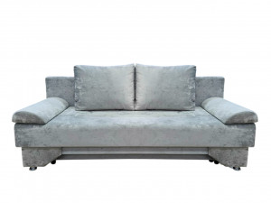Диван прямой раскладной Рио-3 серый плюш 190 см