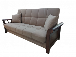 Диван прямой раскладной ППУ Лиссабон-вуд бежевый 228х101х91