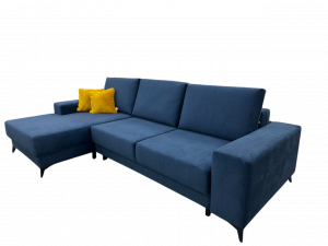 Диван угловой раскладной ППУ Палермо синий 290х175