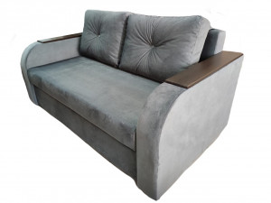 Диван прямой раскладной ППУ Арго-140 серый 210 см