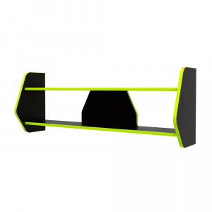 Полка для компьютерного стола Game ST3 черная 100см