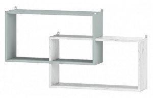 Полка Скай серый/дуб крафт белый 107х57х20