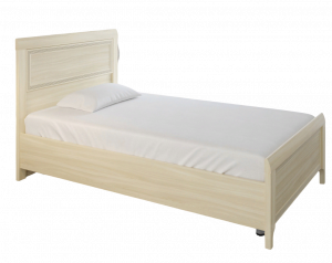 Кровать Односпальная КР-1021 ясень белый 127х111х208