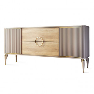 Комод тумба буфет Sanvito Bellona (Турция) бежевый золото 185х48х83