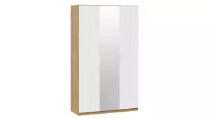 Шкаф комбинированный 3-х дверный распашной «Хилтон» Белый