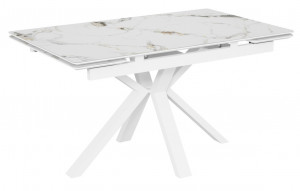 Стол кухонный прямой раскладной Баден-1С керамогранит/металл 85х140 (+30+30)