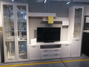 Гостиная Рандеву белая 315х43х221