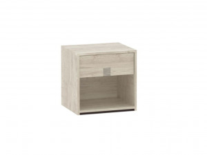 Тумба с ящиком Мале Дуб галифакс белый 45х38х44