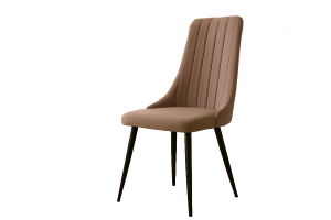 Стул мягкий Риви черный металл/какао велюр 50х48х95